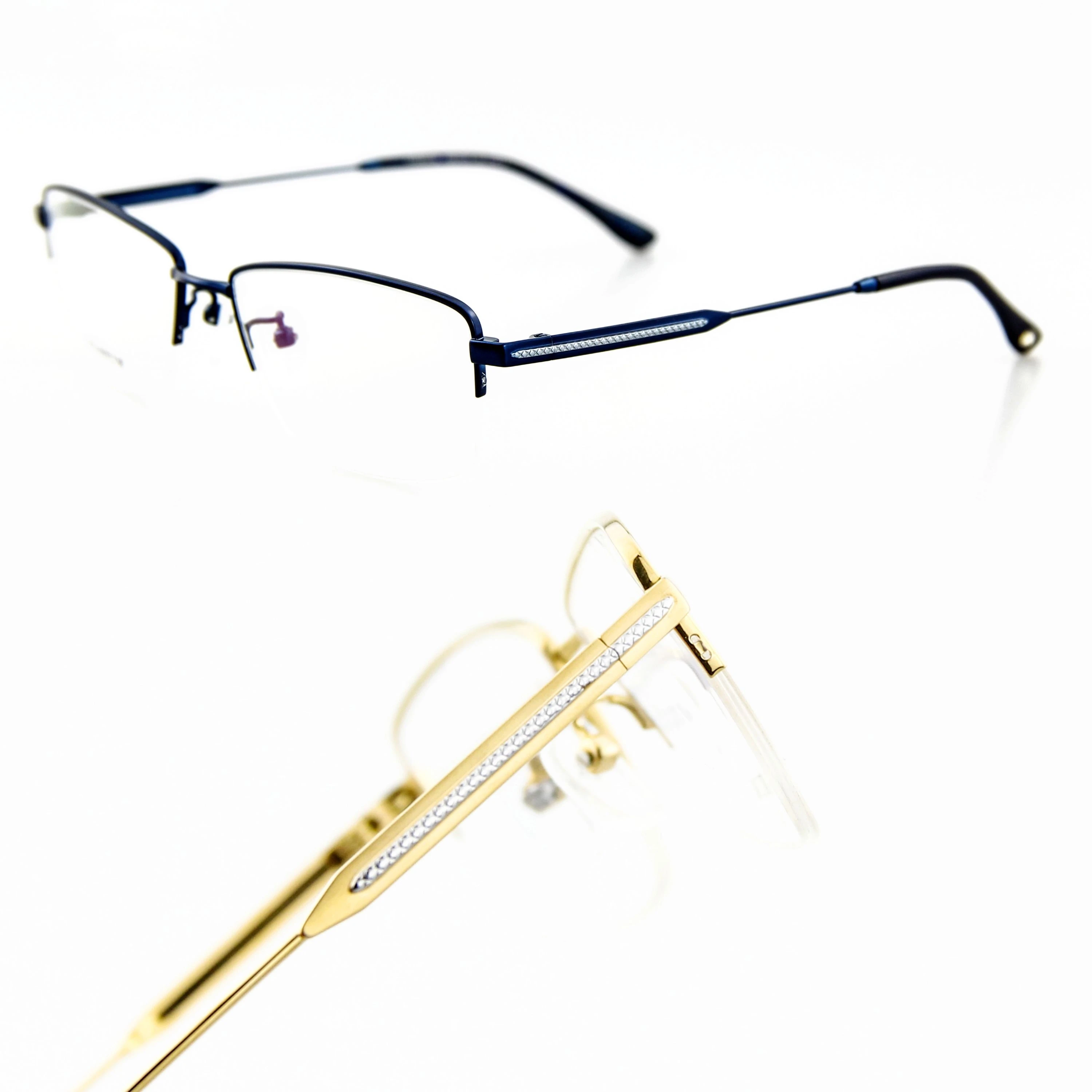 

2021 Classic Hot Sale Stock titanium Eyeglasses factory Half Frame Optical Frame Glasses