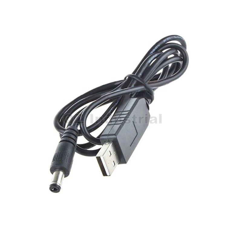 

QZ USB to 5521mm USB to DC5.5*2.1mm 5V to 5V 9V 12V boost voltage cable charging cable power supply cable USB to DC5.5x2.1