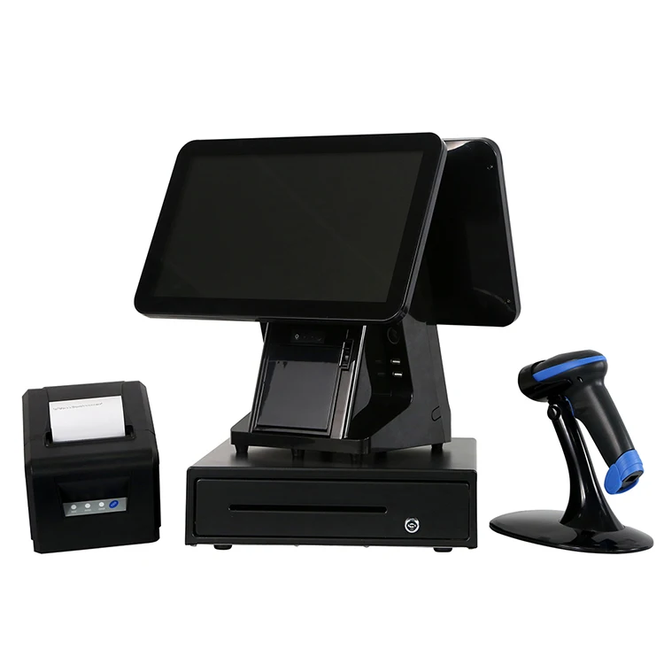 

Two Touch Screen 15.6 inch 80mm Thermal Printer and Camera Android Cash Register