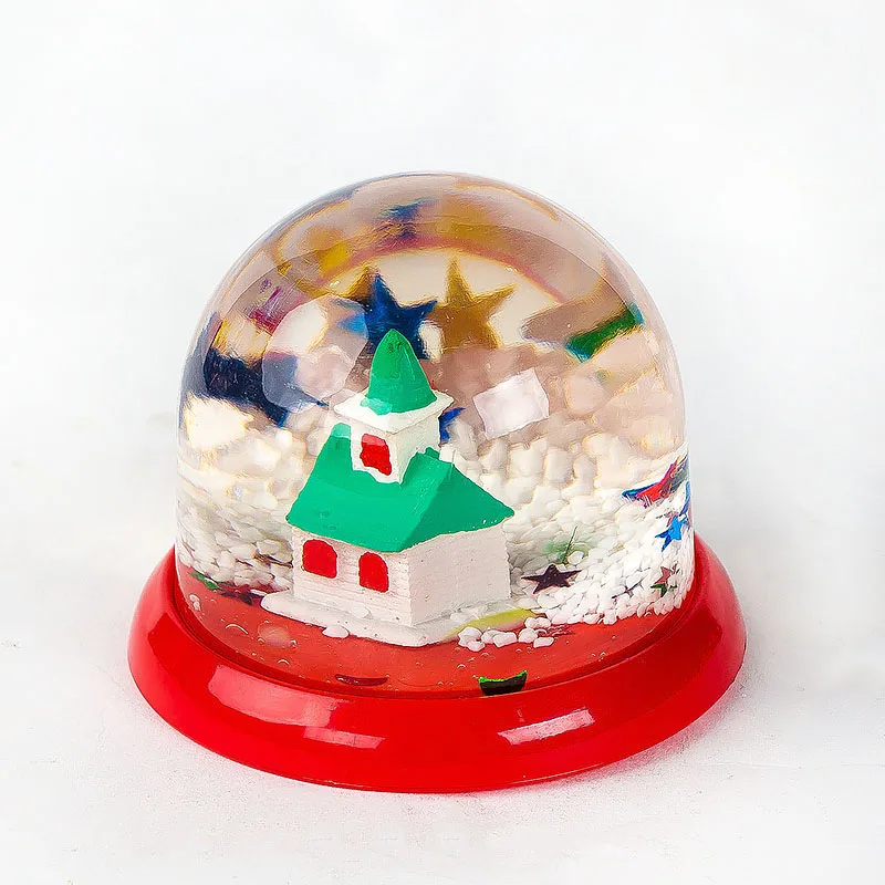 Hot Selling Company Souvenir Water Globe Diy Plastic Snow Ball Custom