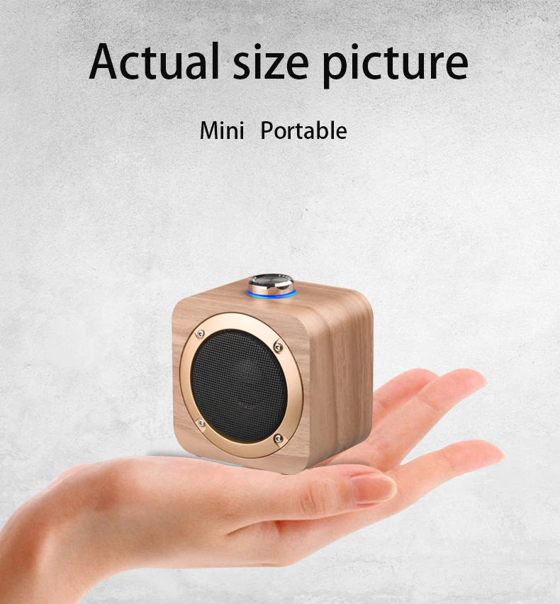 woodulisten Wooden Wireless Mini Bluetooth Speakers Beautiful Natural Sound Use 1 Pair 2 True Stereo TWS Branch Design - ANKUX.COM