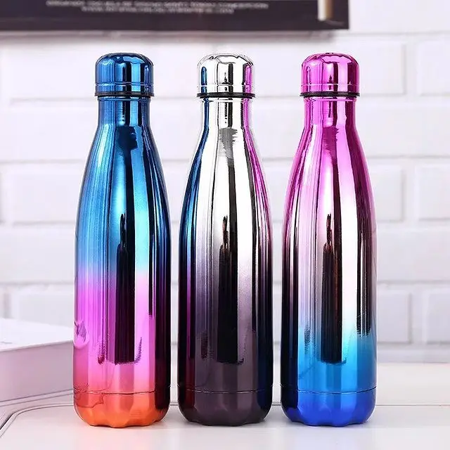 

Portable Vacuum Flask Thermos Stainless Steel Cola shaped Water Bottle With Custom Logo, As picture