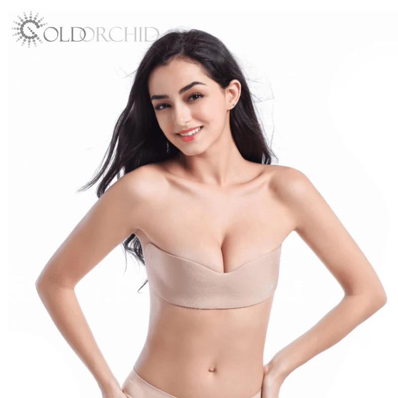 

High quality one piece strapless silicone invisible lifting bra