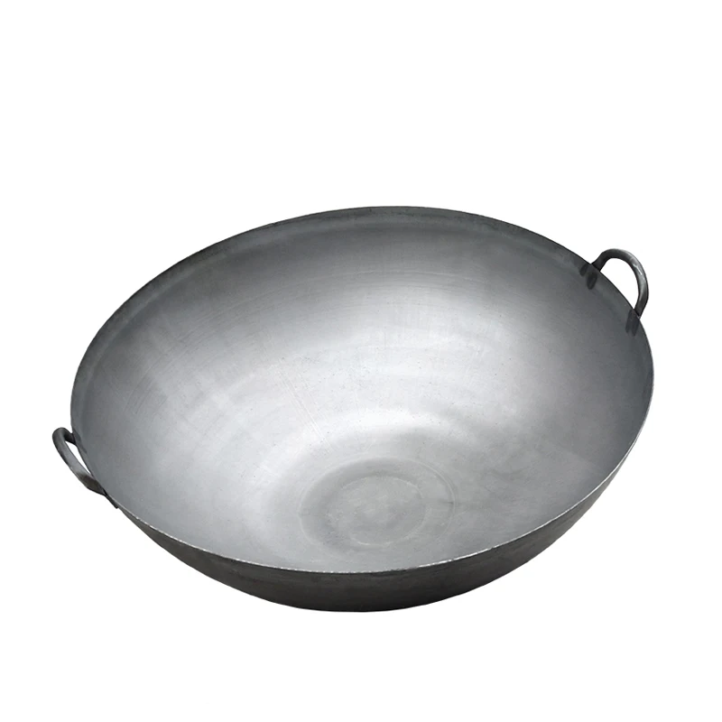 

Hight Quality Cast Iron Cookware Chinese Double Handle Cast Iron Wok Black Wok Pan Cast Iron Pan