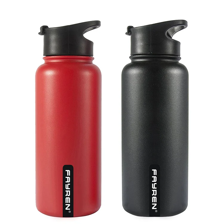 

Stylish 18/8 double wall stainless steel vacuum insulation seal thermo travel drinking water bottle with handle, Customized