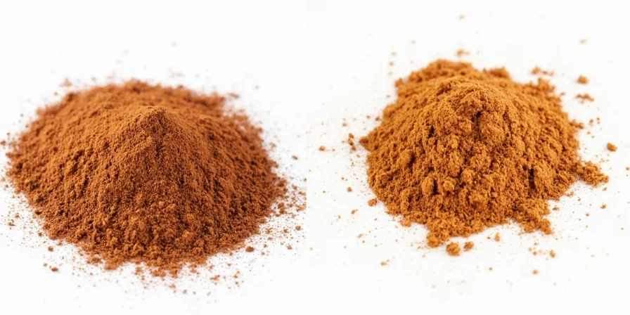 Ground cinnamon vs cinnamon powder side by side