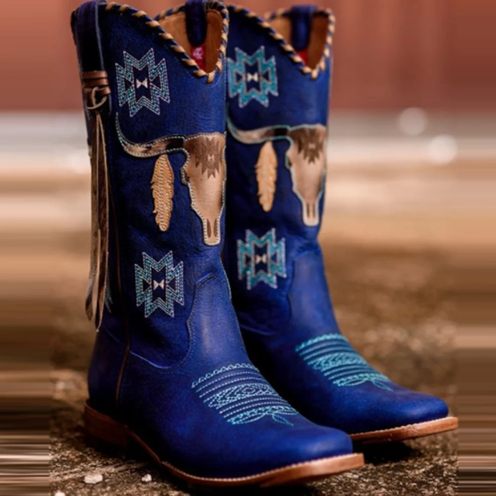 

Women's Western Embroidery Mustang Boots