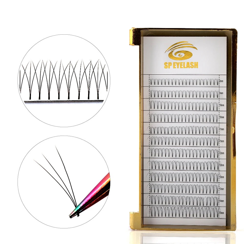 

SP Own Brand Pre Made Eye Lashes Individual Volume Premade Fan Eyelashes, Natural black