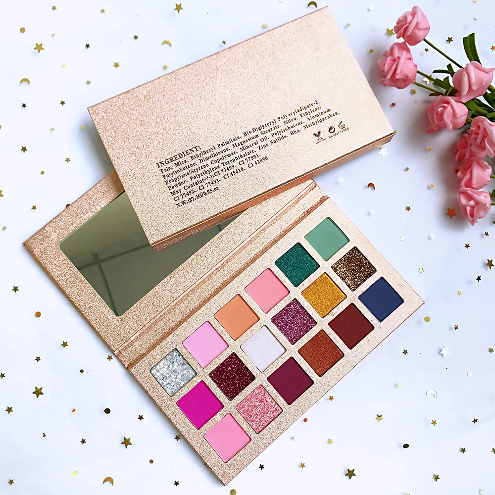 

Wholesale 18 Vegan Matte Eyeshadow Private Label with No Name