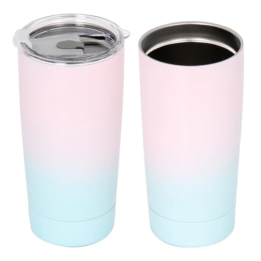 

Custom Logo Double Wall Stainless Steel Vacuum Insulated Tumbler Coffee Mug with Lid, Customized color