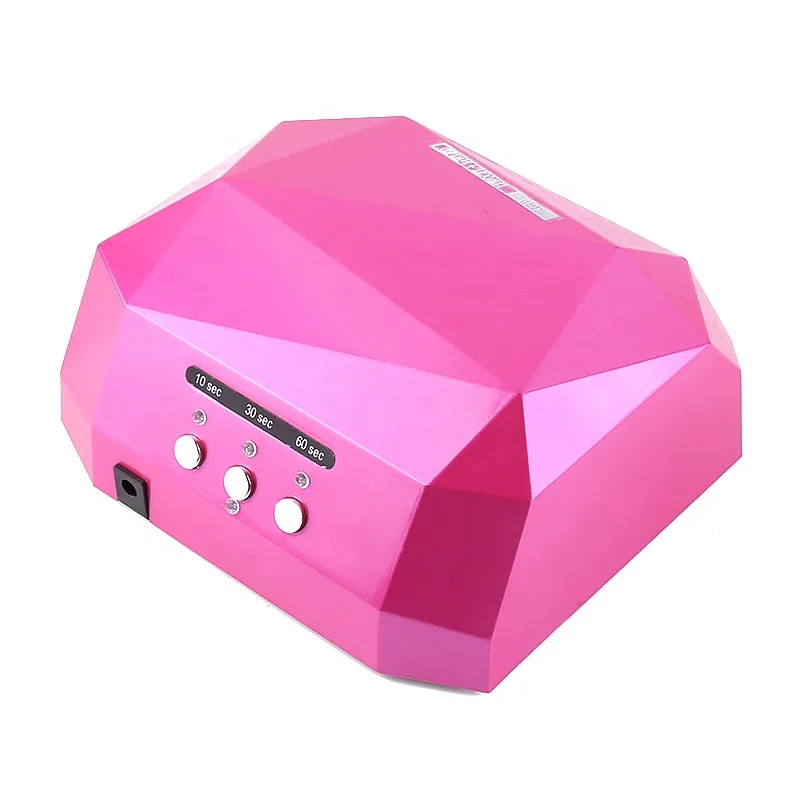 

36W UV Led Lamp Nail Dryer Diamond Shaped Nail Lamp Curing for UV LED Gel 6colors, White.pink.gold.red,blue