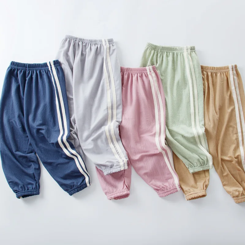 

Premium Ice Silk Children's Anti-mosquito Pants Lantern Pants Cool Comfort A Summer Boys and Girls Relaxed Casual Summer Thin.