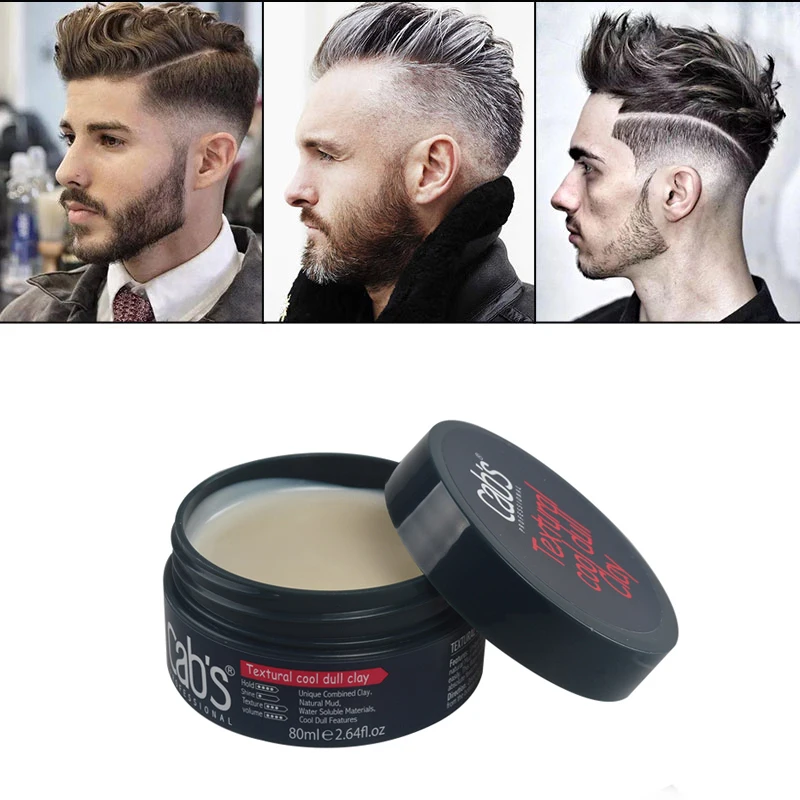

Mens professional styling strong hold deluxe scuplting paste with textured, White