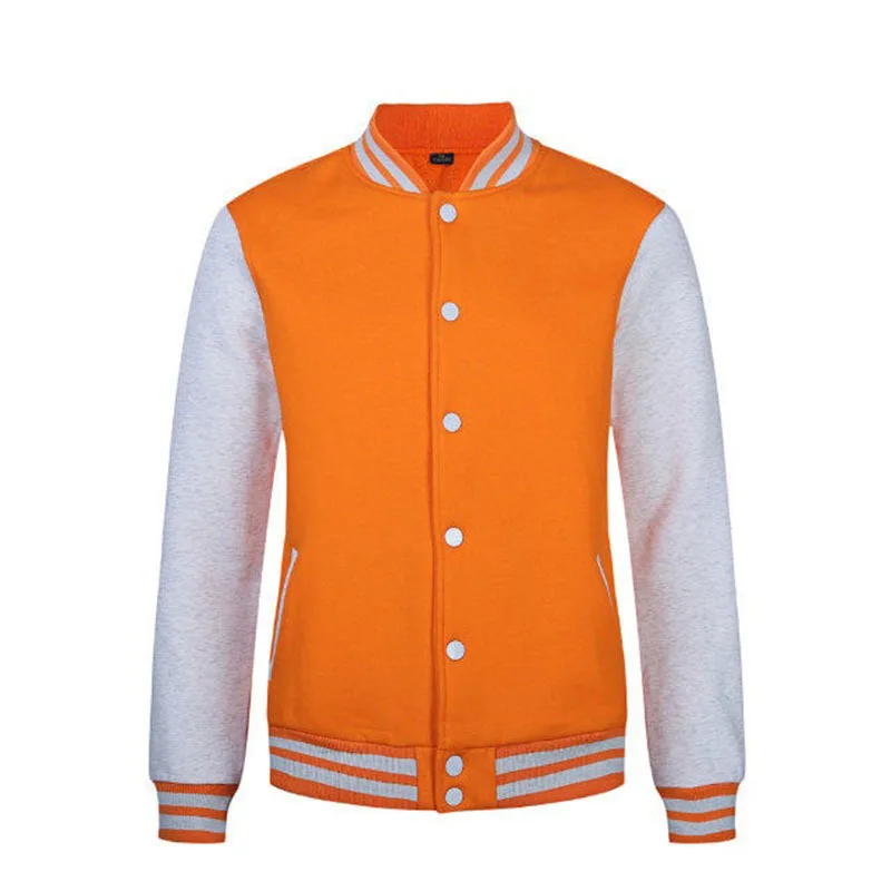 

Custom Print Long Sleeve Men Letterman Jacket Plain Blank Varsity Baseball Jackets, Various colors for choosing