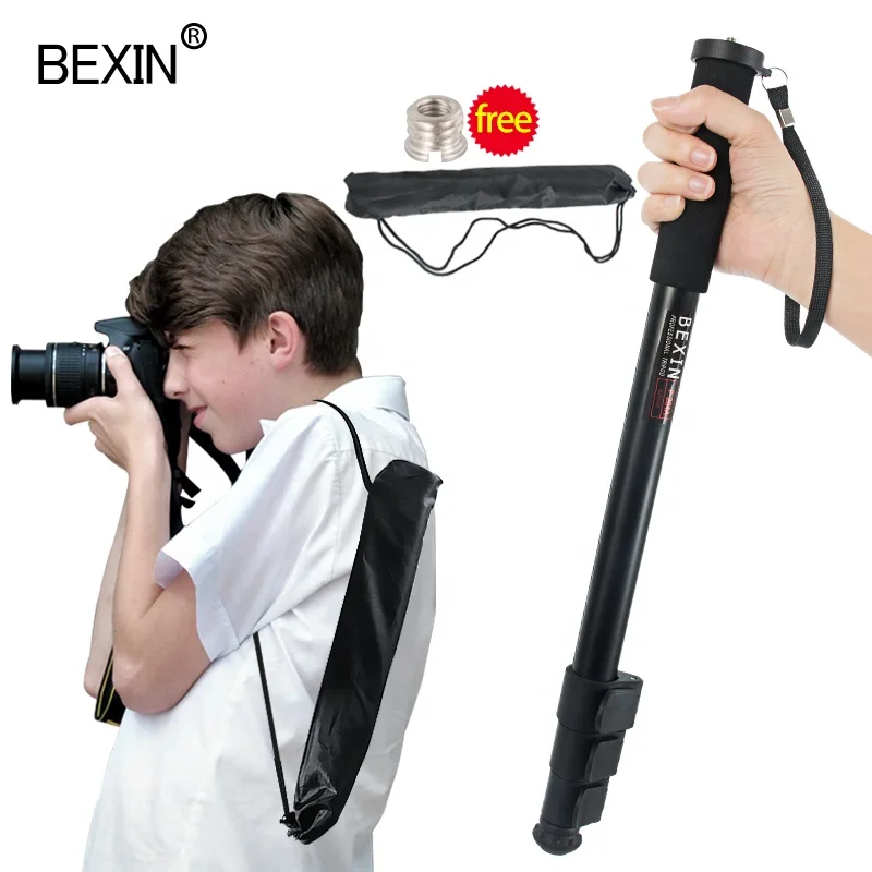 

BEXIN Professional Portable Light Travel Ispeedy extendable aluminum video camera Tripod Holder monopod For Sony Canon Nikon