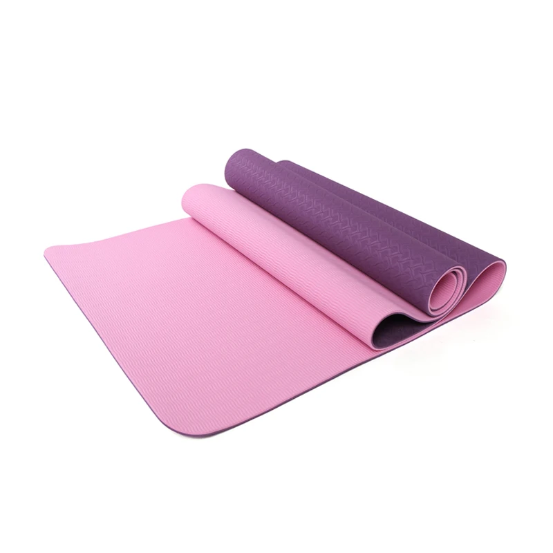 

2021 Wholesale 173cm Non Slip Double Color 4mm Tpe Yoga Mat, Customized color