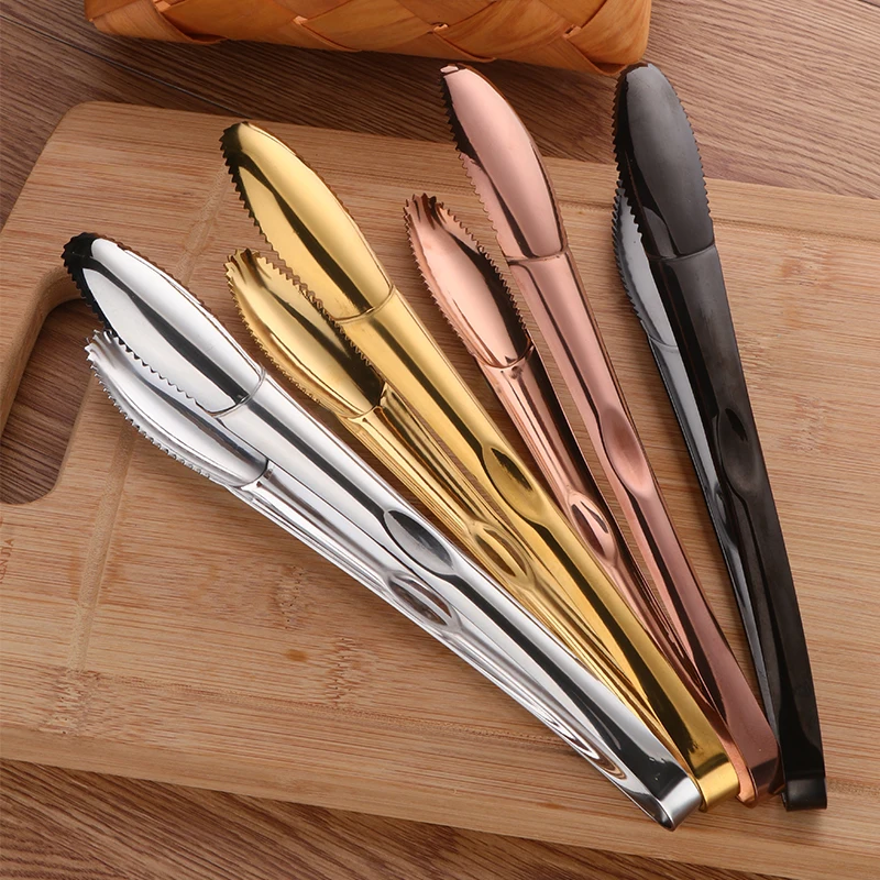 

Amazon Top Seller Premium Kitchen Tongs Ice Bread Clip Serving Tongs Stainless Steel Food Tongs, Silver,gold,rose gold,black,rainbow