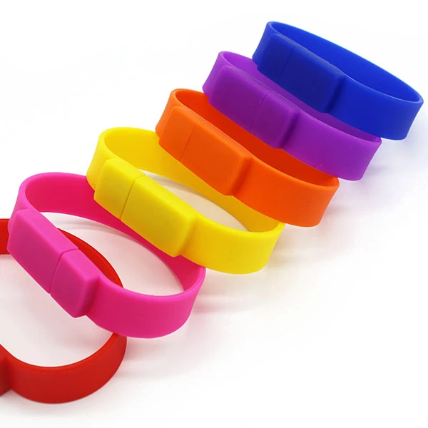 

Wholesale Silicone Wristband Custom Usb Flash Drive 128MB 1GB 2GB 4GB 8GB 16GB Memory stick