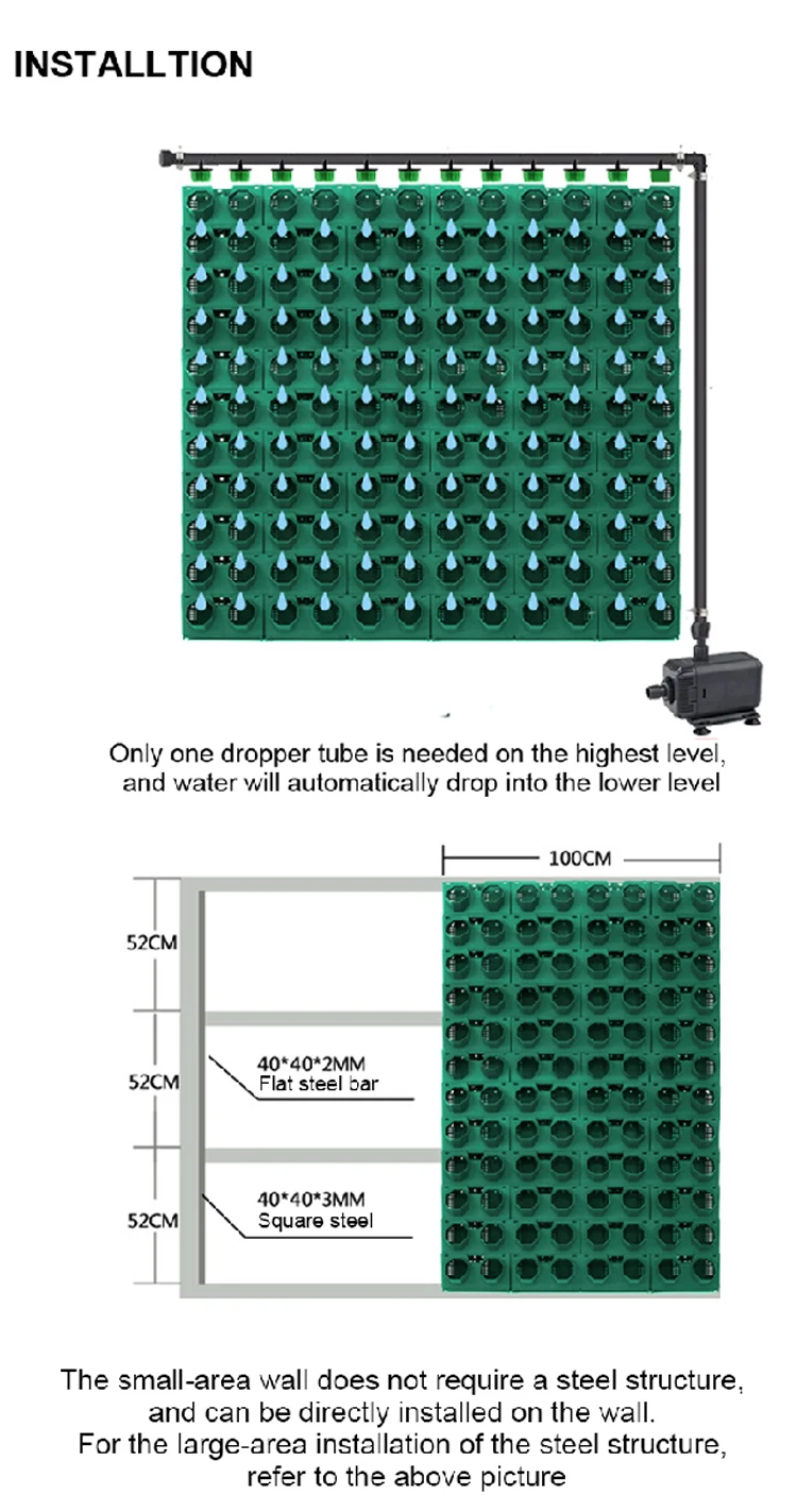 Vertical Garden Modules Vertical Green Wall System Hanging Wall Pot