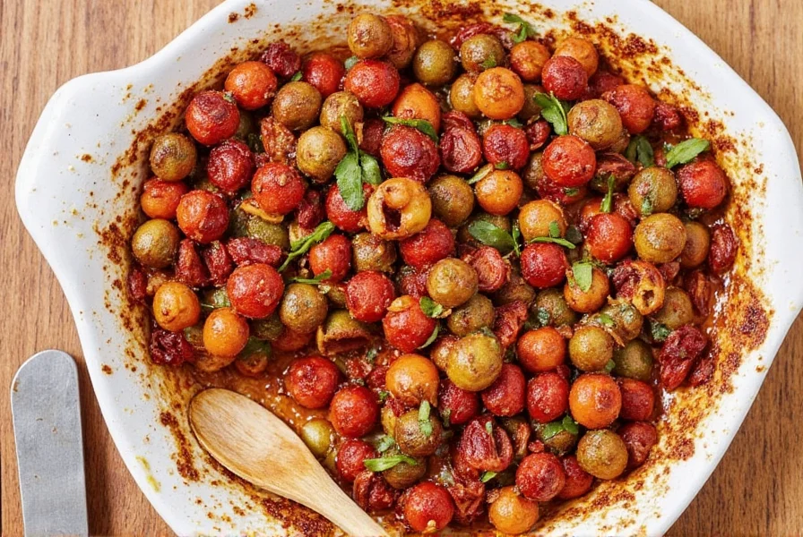 Roasted spices in a pan