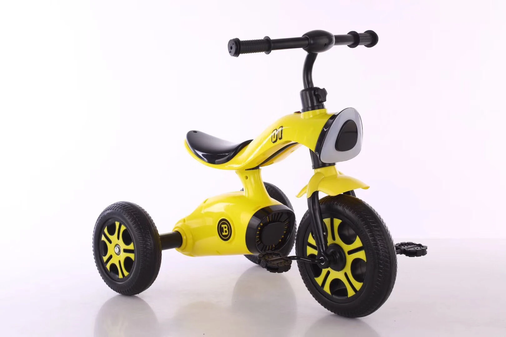 yellow trike bike