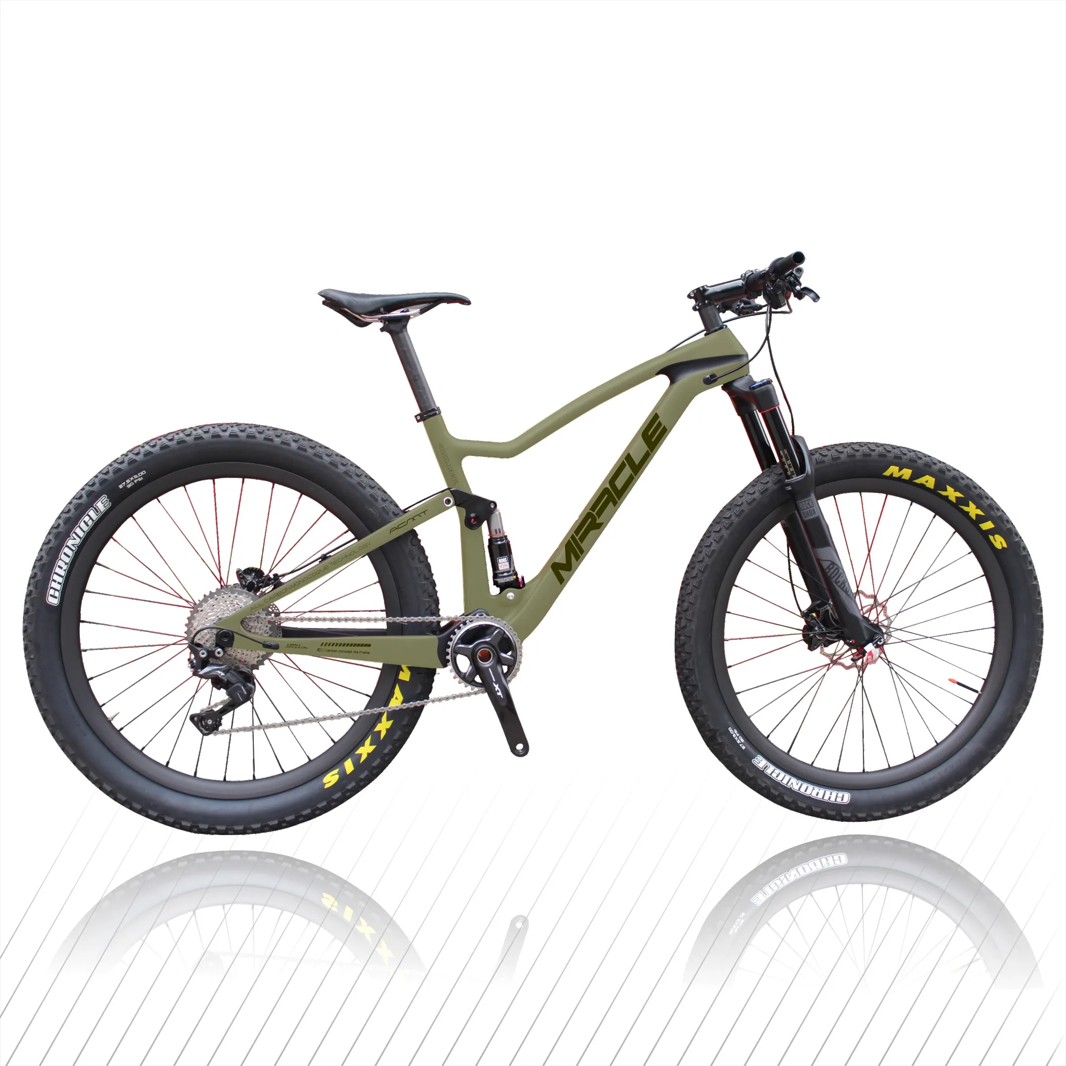 

Hot Sale full Suspension Carbon Fiber 29er Mountain Bike with XT group set