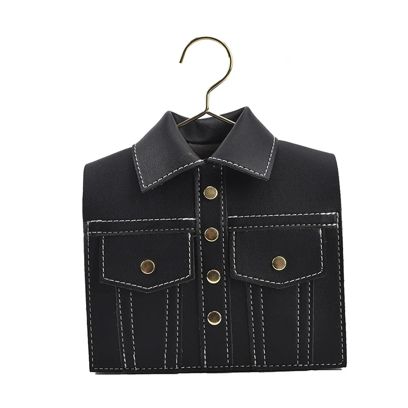 

Amazon Hot Sale Fashion New Jacket Shaped Punk Rivet PU Leather Crossbody Bag Small Women Shoulder Bag, Green white black