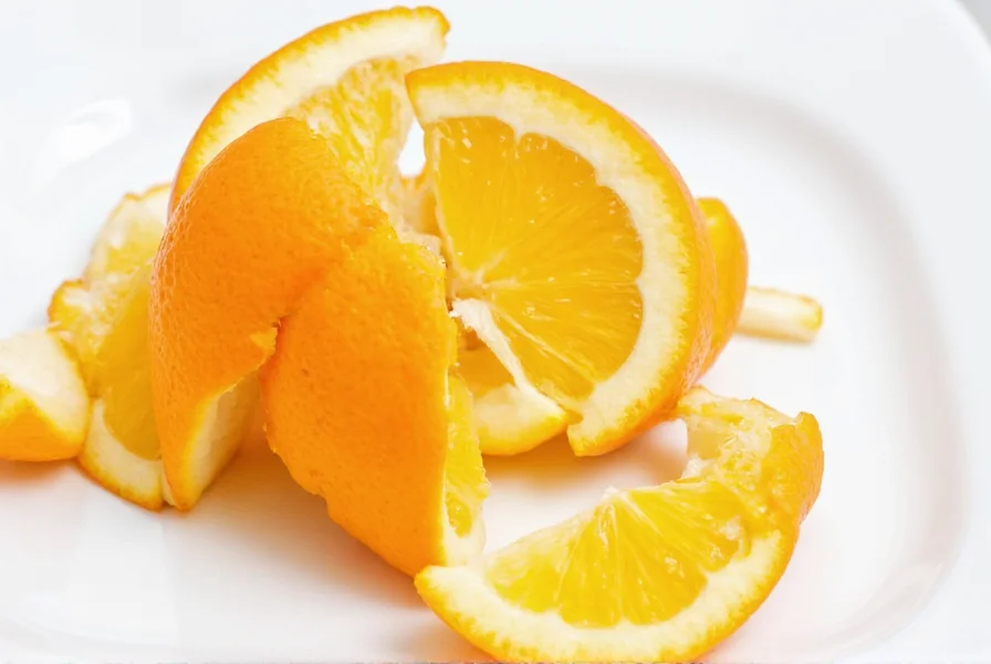 Orange peel in a recipe
