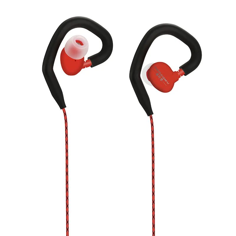 

china cheapest bass 3.5mm portable sport earphones with mic microphone wired in earhook headphone custom earbuds manufacturer