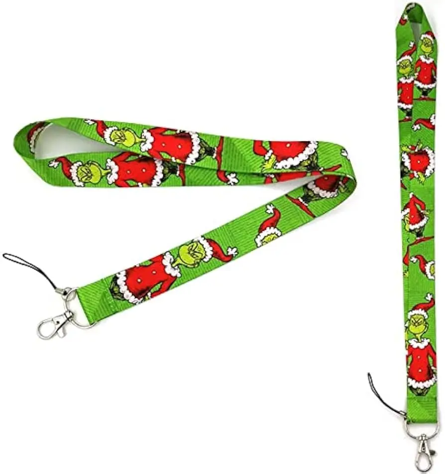 

New Christmas Design Anime Ribbon Promotional Phone Lanyard for Phone Security and Style