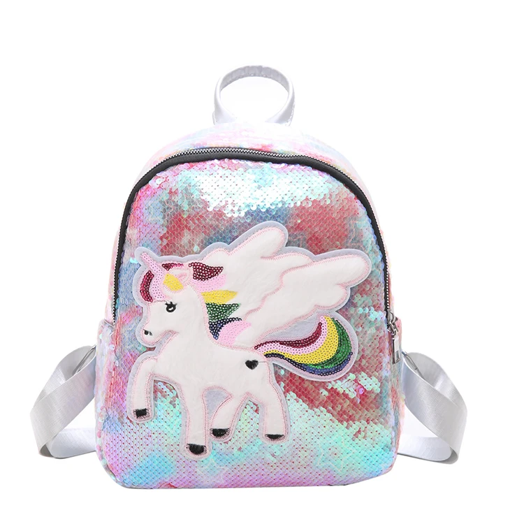 

New Arrival Cute Unicorn Designer Kids Student Trendy Sequin Backpack Bag