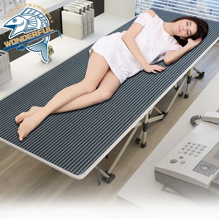 

Portable Single Person Lightweigh Oxford t Indoor Outdoor Camping Sleeping Folding Bed