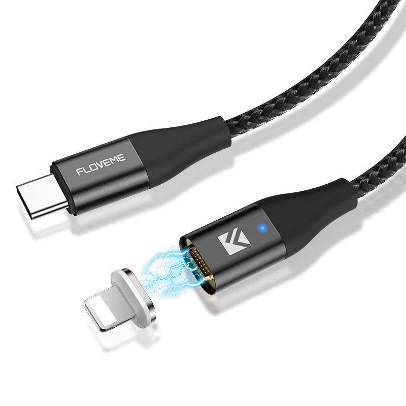 

DHL Free Shipping 1 Sample OK Super Speed 18W Pd Usb C For Lighting Fast Charging Magnetic Cable For iPhone 11 Pro Max