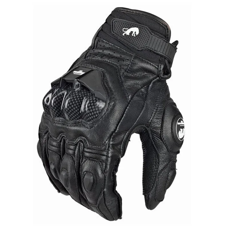 
Furygan Short Leather Motorcycle Gloves Men Motorbike Riding Gloves Full finger Breathable Moto Carbon Fiber Guante  (62228762911)