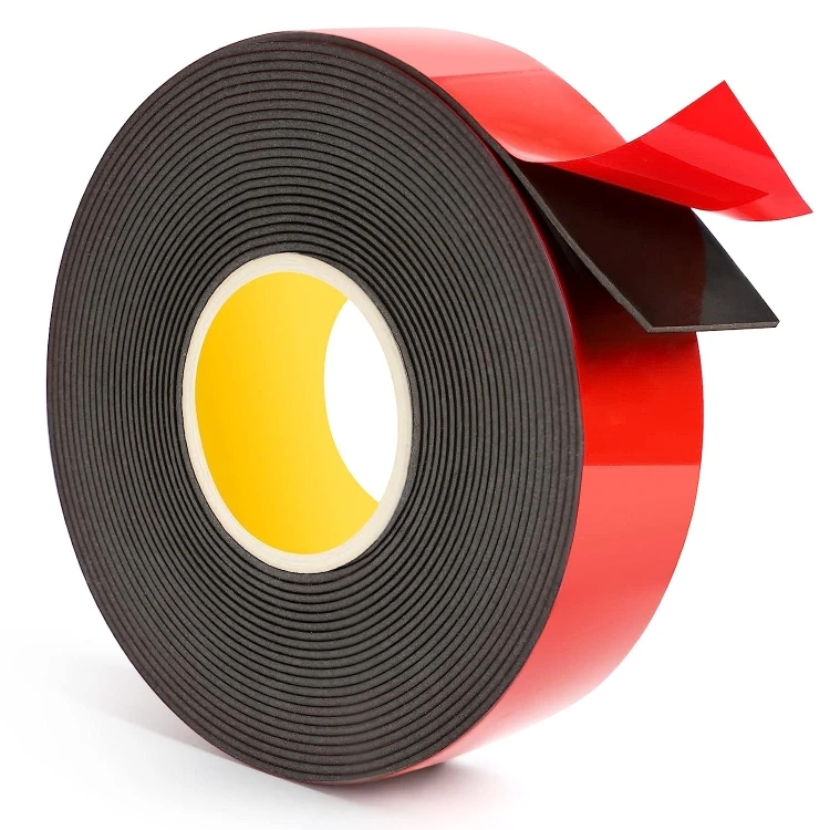 0.25mm 50mm 33m Waterproof High Adhesive Double Side Tape High Temperature Gray Foam Acrylic Tape