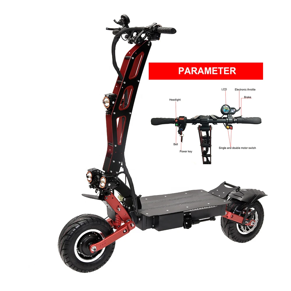

KEWNUO Fast speed 100KM/h adults off road tire electric scooter motorcycle 13inch wheels dual motor 6000w 60v battery scooter