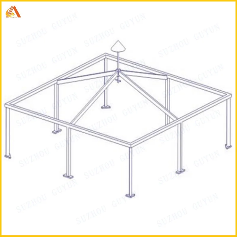 

Factory custom big canopy commercial gazebo for wedding chinese pagoda tent