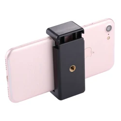 in STOCK PULUZ Selfie Sticks Tripod Mount Phone Clamp with 1/4 inch Screw Hole for Smartphones