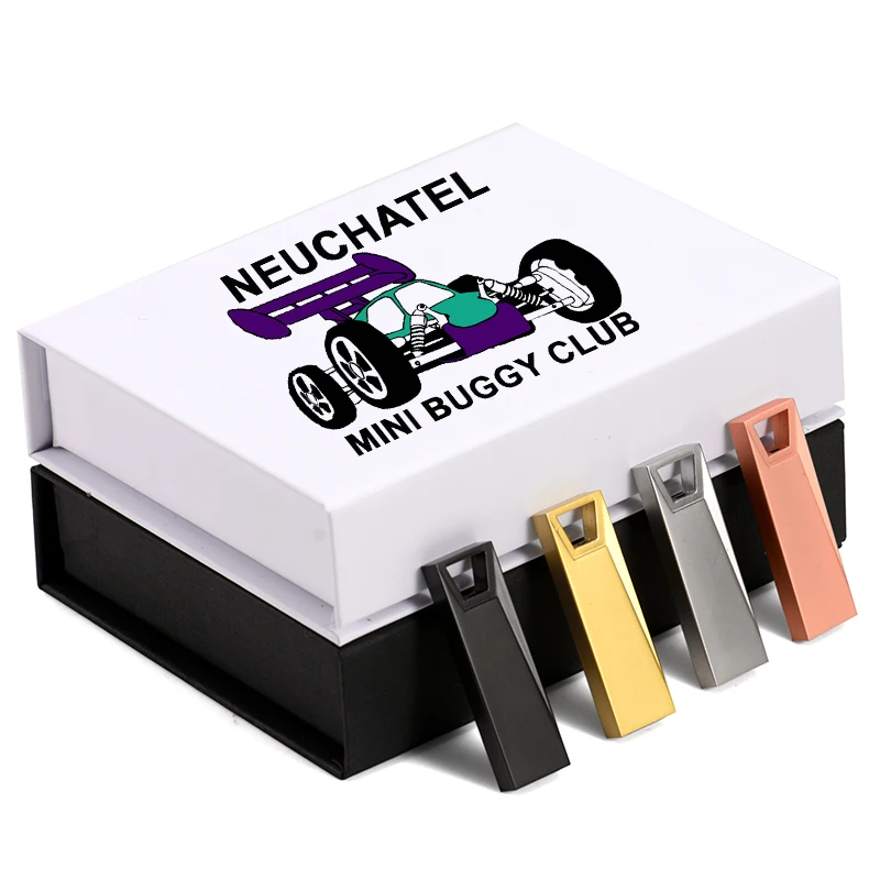 

jaster Mini Metal USB 2.0 Memory Stick bulk usb flash drives key 16GB 32GB 64GB Pen Drive with Gift box u dsik