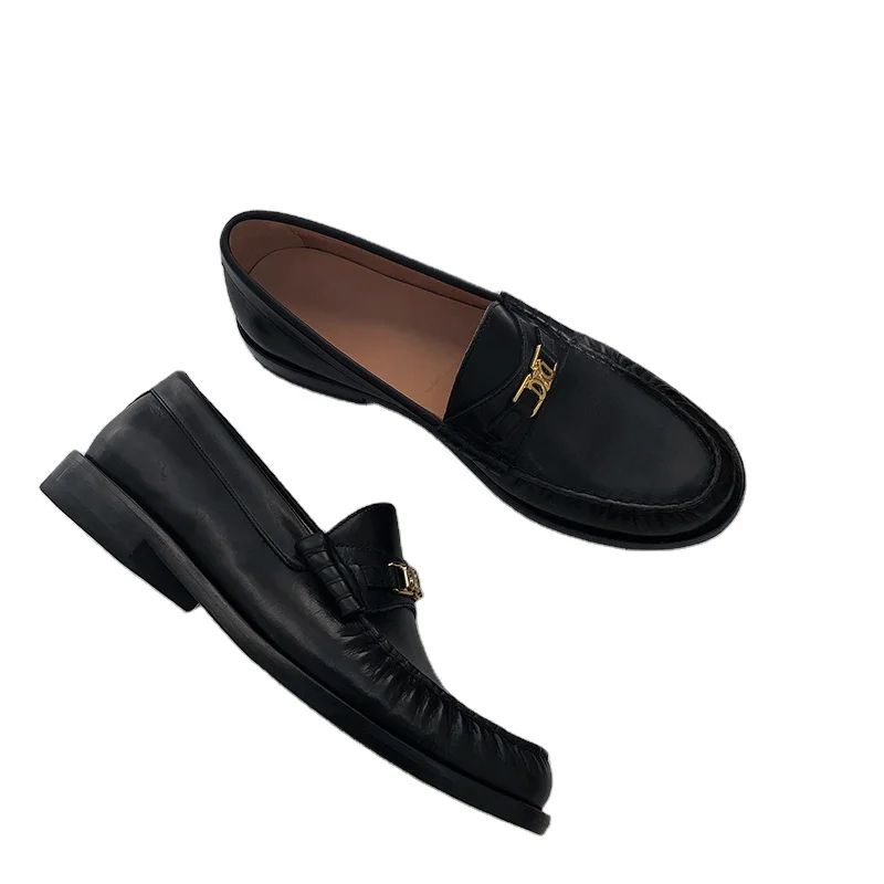 

Ladies Leather Designer Flats Luxury Brand Designer Flats Women's Shoes