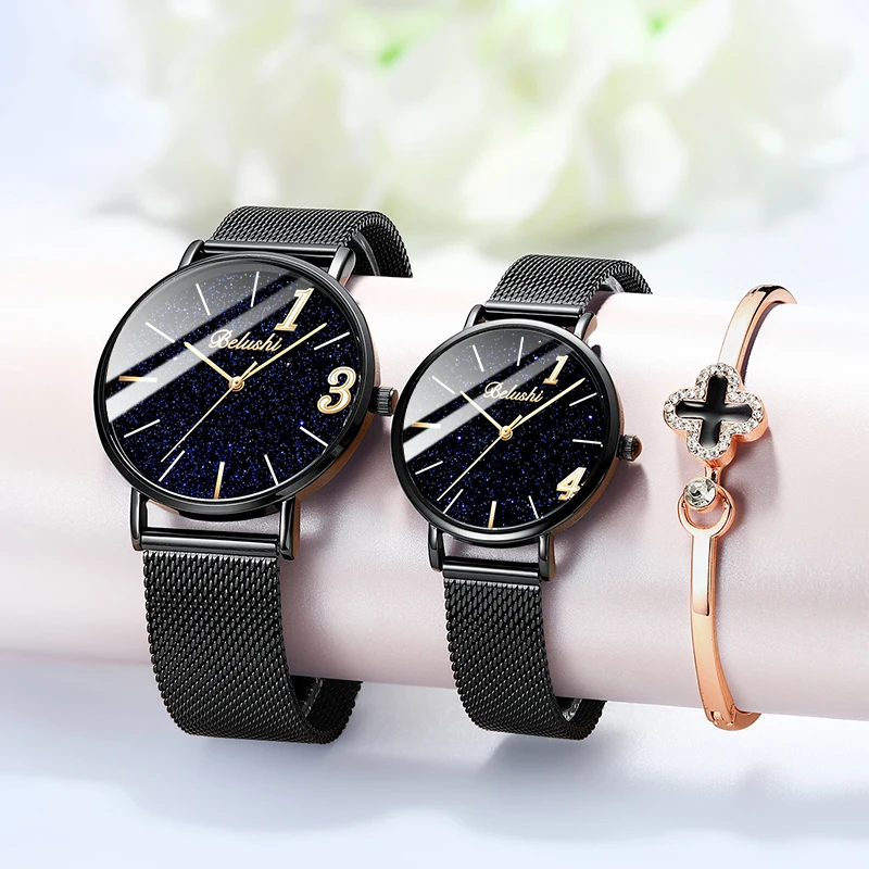

564 Modern Gift Ultra Oem Taghuer Hip Hop Dropshipping Logo Bling Diamond High End Couple Watch Watches Set Best for Women Mens, Optional
