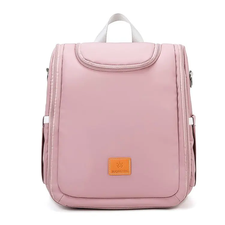 

Fashion Waterproof Baby Nappy Bag Light Backpack Mummy Bag Hot Sale Diaper Bag With Bed, As picture