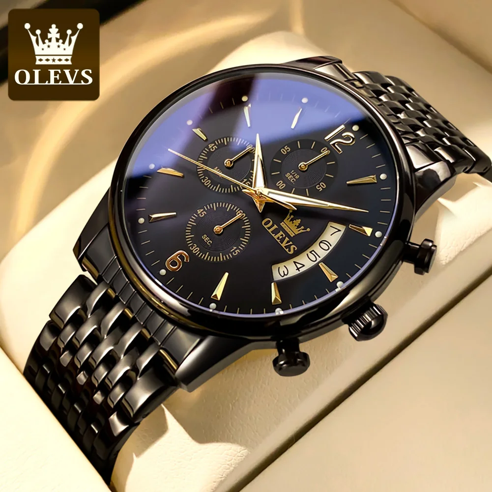 

OLEVS 2867 Wristwatch Luxury Manufacturer Custom Wholesale Waterproof Online Steel Sports Watch Men Luxuries Watch