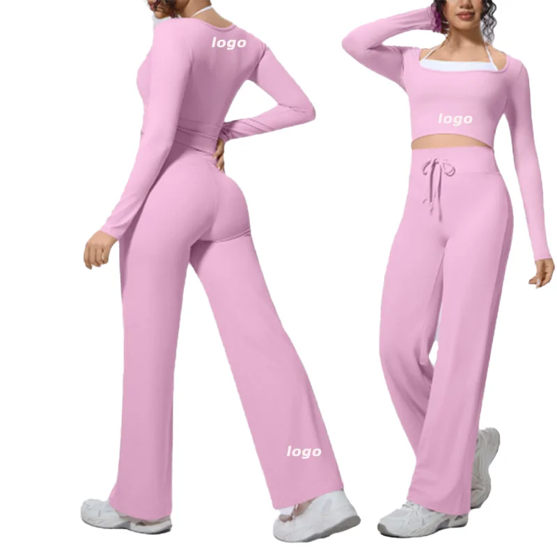 Three Piece Set Quick-Dry Loose-Fitting Yoga Set