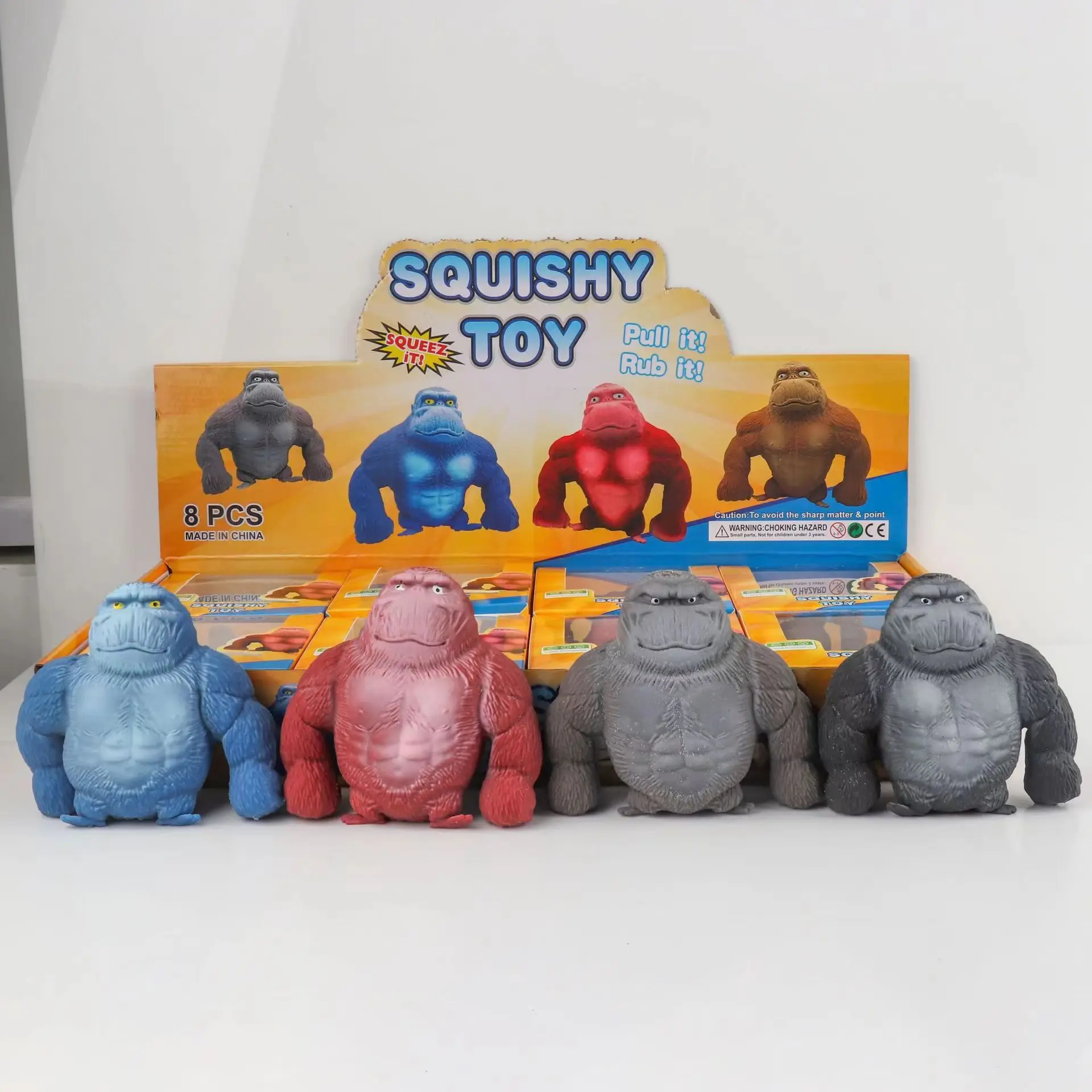 

Creative Children Stress Relief Decompression Toys Squishy Squeeze Animal Gorilla Toy