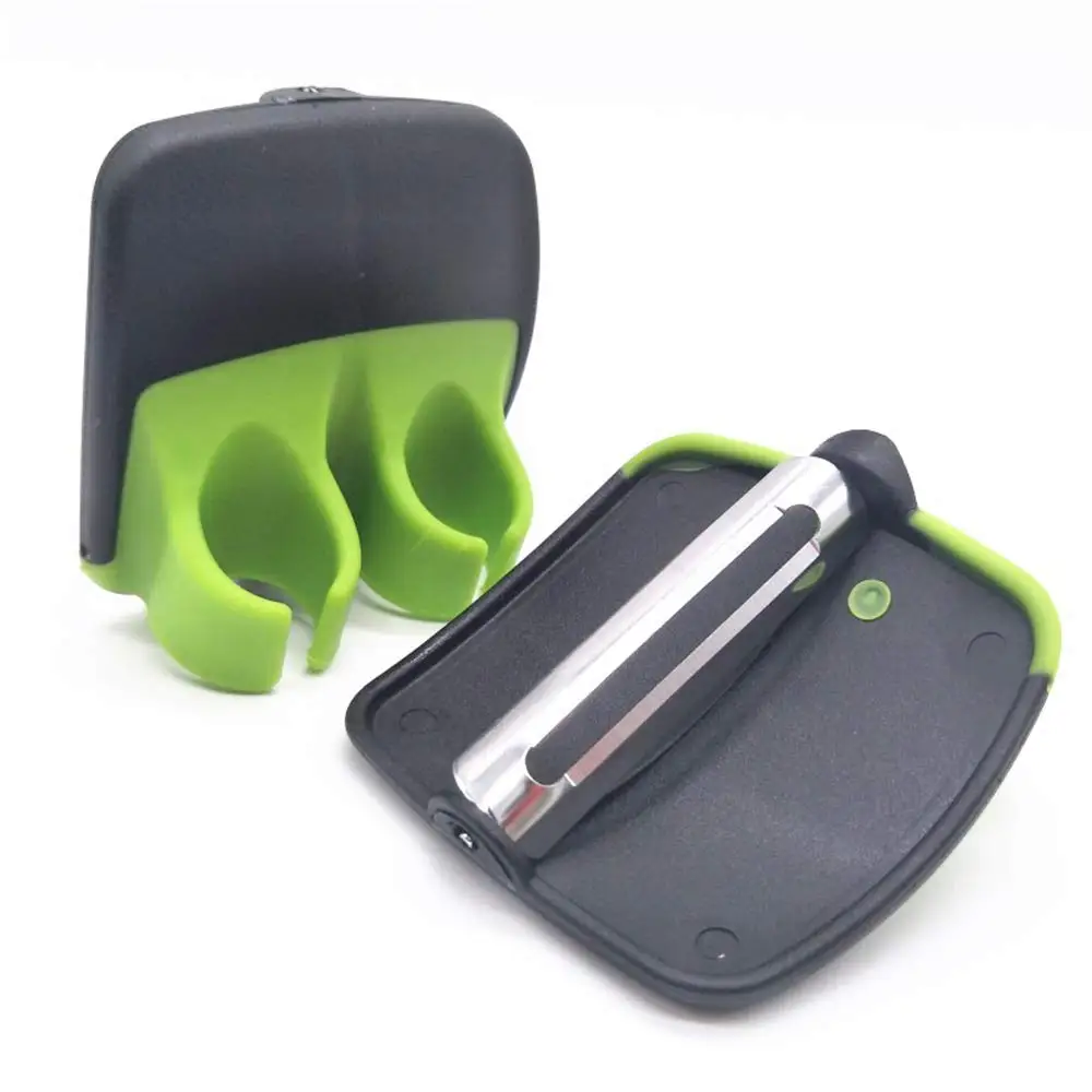 

Smart Kitchen Gadget For Home,Plastic Stainless Steel Double Finger Apple Fruit Palm Peeler For Potato Vegetable, Green