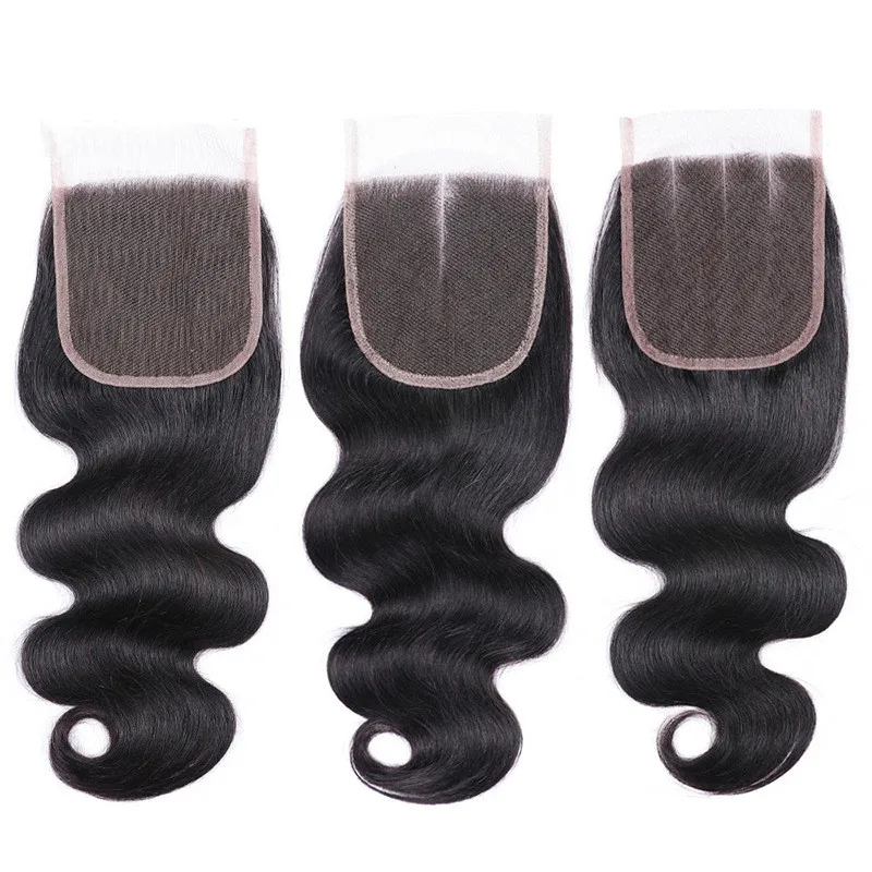 

Human Hair Lace Closure 4*4 Lace Size Closure Body With Baby Hair