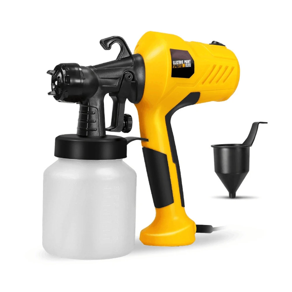 

High-Pressure Electric Pattern Spray Gun Professional Latex Paint Sprayer Portable Paint Spraying Gun, Yellow