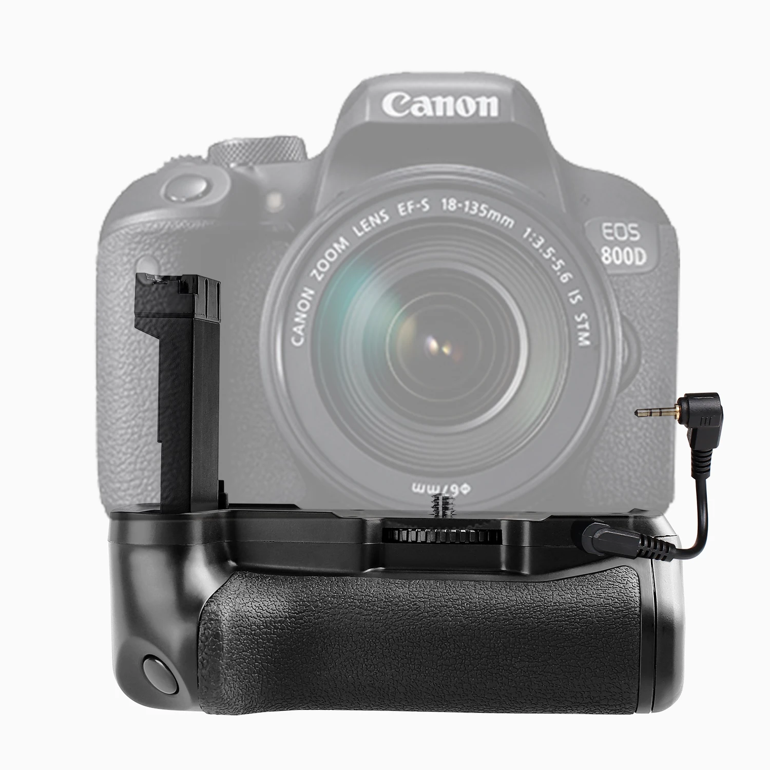 

Travor Power Battery Grip Holder For Canon EOS 800D/Rebel T7i/77D/Kiss X9i DSLR Camera Dedicated Work With LP-EL17, Black