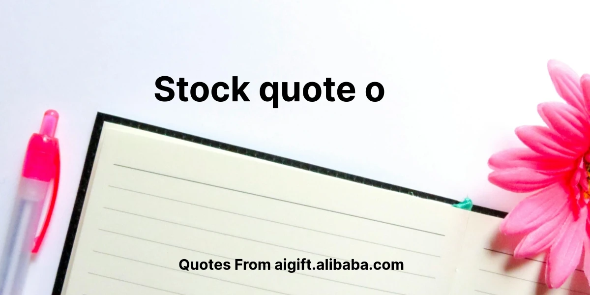 stock quote o